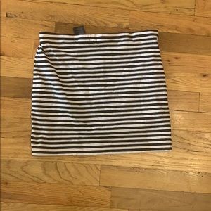 H&M Stripe Mini Skirt
